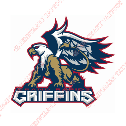 Grand Rapids Griffins Customize Temporary Tattoos Stickers NO.9019